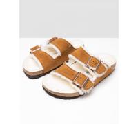 Birkenstock Arizona VL Shearling Womens Sandals - Mink Suede - Size UK 5.5