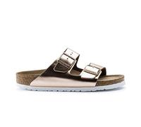 Birkenstock Arizona Women's 2 Strap Soft Footbed Metallic Sandals (Copper, UK 7.5)