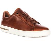 Birkenstock Bend Low Shaped Cork Leather Unisex Trainers In Cognac UK 4 - 12
