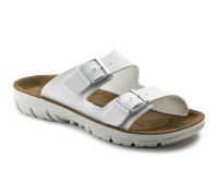 Birkenstock Bilbao Birko Flor Mens White Slip On Work Kitchen Garden Sandals