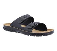 Birkenstock Bilbao men's black classic two-strap slip-on sandal