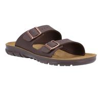 Birkenstock Bilbao men's dark brown classic two-strap slip-on sandal