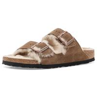 BIRKENSTOCK BirkiBuc Gizeh sandal (Synthetic Felt) with cork insole., Dark Tea, 23.0~23.5 cm