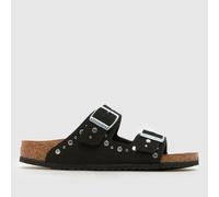 BIRKENSTOCK Black Arizona Rivet Narrow Fit Girls Junior Sandals UK 1 (EU 33)