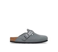 Birkenstock Boston Braided Suede Clog - Basalt Gray, Grey, Size 7, Women Grey