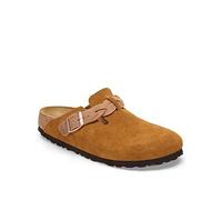 Birkenstock Boston Braided WoMens Mink Suede Clogs - Brown - Size EU 41