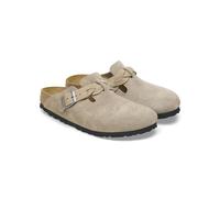 Birkenstock Boston Braided WoMens Taupe Suede Clogs - Beige - Size EU 38