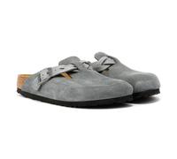 Birkenstock Boston Braided Suede Women's Basalt Grey Narow Fit Clogs EU 41