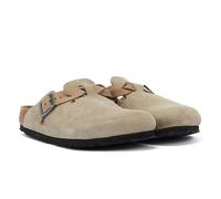 Birkenstock Boston Braided Taupe Suede Regular Clogs UK 9
