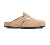 Birkenstock Boston Bs Suede Leather Clogs Beige EU 42 Woman