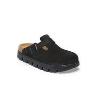 Birkenstock Boston Chunky Suede Clog, Black, Size 3, Women Black