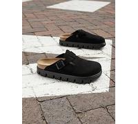 Papillio Clogs (Shoes) Boston Chunky Suede in Black 4