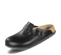 Natural leather clogs Birkenstock Boston Noir 36