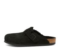 Birkenstock Boston Fur Black Suede