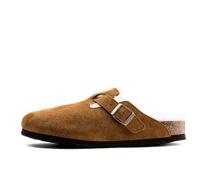 Birkenstock Boston Fur Regular 'Suede Mink' 1001140 13-13.5