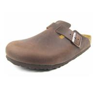 Boston Leather Clogs Brown