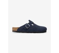 Birkenstock Boston Narrow Fit Suede Leather Clogs Dark Blue - 36