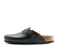 Birkenstock Boston Natural Leather Narrow Fit 'Black' 0060193 5-5.5