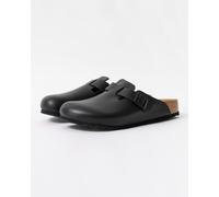 Birkenstock Boston Smooth Leather Wide, Men's Clogs, Black (Noir Noir), 11.5 UK (46 EU)