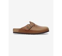 Birkenstock Boston Oiled Leather brown leather narrow fit clogs - 46