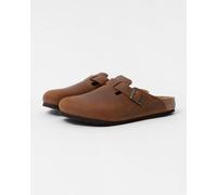 Birkenstock Boston Oiled Nubuck Leather Unisex Clogs - Cognac - Cognac - UK7 EU40 Regular