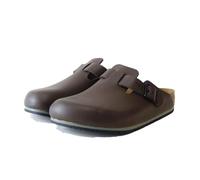 Men's Birkenstock Boston Pro Leather Men's Java Mules - Brown - Size: 12