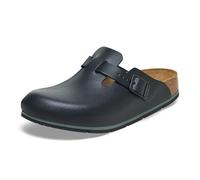 BIRKENSTOCK Boston Pro Leather Clogs - High Quality Certified Professional Shoes for Medicine, Catering and Service, black, 5 UK