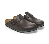 BIRKENSTOCK BOSTON PRO MEDIUM/NARROW WIDTH NON-SLIP LEATHER WORK CLOGS