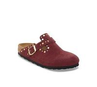 Birkenstock Boston Rivet Suede Leather Clog - Zinfandel, Red, Size 5, Women Red