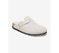 BIRKENSTOCK Boston Shearling Suede Clogs in White - White - EU 38 UK 5