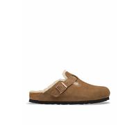 Birkenstock Boston Shearling Lined Clog Mule Slippers Brown