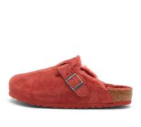 Birkenstock Boston Shearling Sienna Red Suede