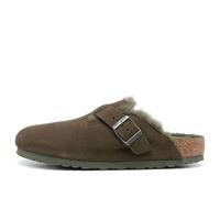 Birkenstock Boston Shearling Suede Leather Narrow Fit 'Thyme' 1025667 2-2.5