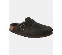 Birkenstock Boston Shearling Suede Leather Womens Clogs - Mocha - Mocha - UK7 EU40 Regular