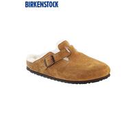 Birkenstock Boston Shearling Tan Shoes Natural
