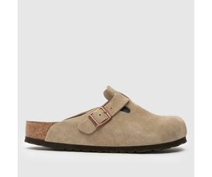BIRKENSTOCK Boston Soft Footbed Clog Sandals in Taupe UK 5
