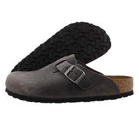Birkenstock Boston Soft Footbed Iron Oiled Leather Clogs 40 (US Women's 9-9.5)