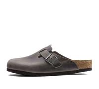 Birkenstock Boston Soft Footbed Oiled Leather Sandals 'Iron' 1013255 13-13.5