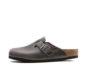 Birkenstock Boston Soft Footbed Oiled Leather Sandals 'Iron' 1013255 7-7.5