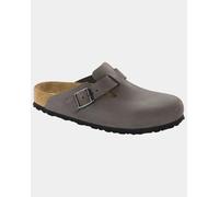 Birkenstock Boston Soft Footbed Oiled Leather Unisex Clogs - Iron - Iron - UK12 EU47 Regular