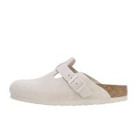 Birkenstock Boston Soft Footbed Suede Leather Narrow Fit Sandals 'Antique White' 1027693 4-4.5
