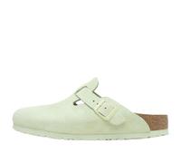 Birkenstock Boston Soft Footbed Suede Leather Narrow Fit Sandals 'Faded Lime' 1027678 4-4.5