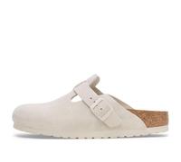 Birkenstock Boston Soft Footbed Suede Leather Sandals 'Antique White' 1027667 7-7.5