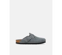 Birkenstock Boston Suede Clogs (Regular) - Basalt Gray - Grey / UK 8 : US 9 : EU 42