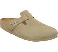 Birkenstock Boston Suede Leather Faded Khaki Normal Green