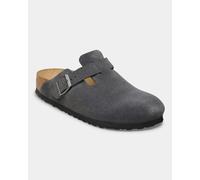 Birkenstock Boston Suede Leather Womens Clogs - Charcoal - Charcoal - UK5 EU38 Regular