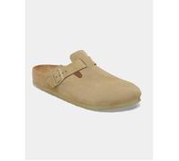 Birkenstock Boston Suede Leather Womens Clogs - Faded Khaki - Faded Khaki - UK7 EU40 Regular