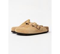 Birkenstock Boston Suede Leather Womens Clogs - Latte Cream - Latte Cream - UK7.5 EU41 Regular