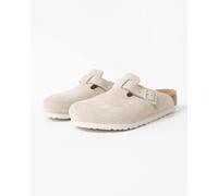 Birkenstock Boston Suede Leather Clogs Beige EU 38