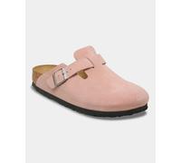 Birkenstock Boston Suede Leather Womens Clogs - Pink Clay - Pink Clay - UK4.5 EU37 Regular